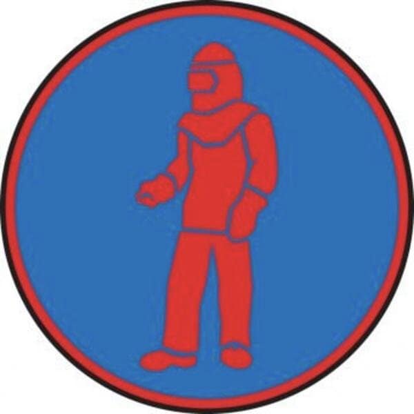 Accuform HAZARD SYMBOLS 12 in ADHESIVE DURAVINYL MPG322XV - main